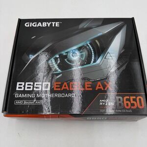 GIGABYTE B650 Eagle AX AM5 LGA 1718 AMD B650 ATX Motherboard, DDR5, Triple M.2